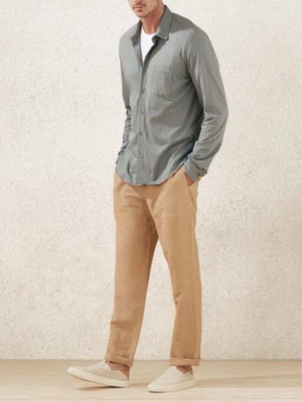 NWOT KILN Relaxed Drawstring Cashew Linen Blend Pants Small